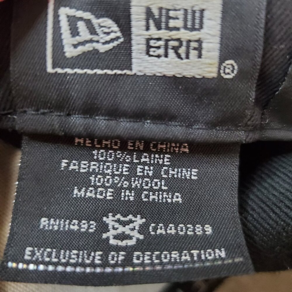 New Era MLB Black & White LA Dodgers 59Fifty Fitted Hat - Picture 9 of 12